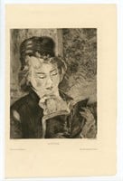 Pierre-Auguste Renoir etching "Liseuse"
