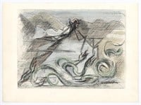 Jacques Villon original etching for Alternance