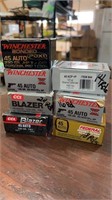 Assorted 45 Auto, 141 rds