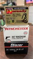 Assorted 357 Mag, 118 rds