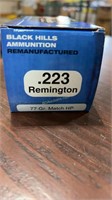Black Hills Am  .223 Remington manufactured 50 rds
