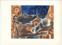 Georges Braque pochoir "Nature morte a la serviett