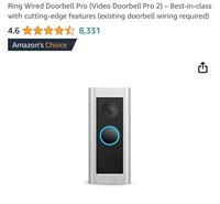 Ring Wired Doorbell Pro