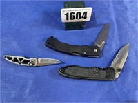 Misc. Locking Blade Knives, 4.5",4.25" & 2.5"L