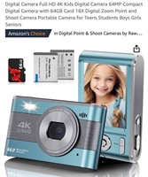 Digital Camera Full HD 4K Kids Digital