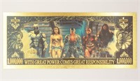 1000000 Arkham City Justice League 24k Gold Foil B