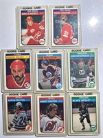 Set Of 8 Cards Rookie 1982-83 Set 50