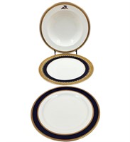 2 Minton Porcelain Plates & A Minton Flat Rim Soup