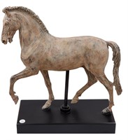 A Fine Vintage Terra Cotta Style Horse Figure