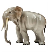 A Herend Porcelain Elephant Figure
