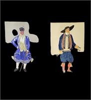 A Pair Of French Costume Drawings