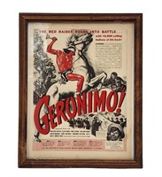 Vintage 1940 Original Geronimo Movie Ad / Movie Po