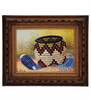Hopi Basket Native American Painting By Jackie Bla
