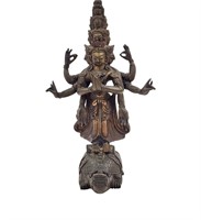 A Bronze Figure Of Avalokiteshvara Chinese-Tibetan