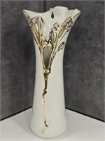 Signed Gold Adorned Vase