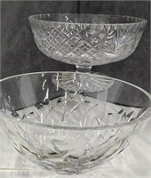 Footed Crystal Bowl Lot