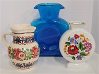 Kalocsa Hungarian Vase Lot