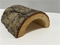 Reptile half log cave hideout for lizard, turtle,