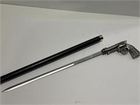 New pistol gun sword cane - play measure 17