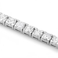 9.50ct Diamond Tennis Bracelet, 18k White Gold