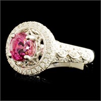 1.69ct Spinel & 0.47ctw Diam Ring in 18K Gold