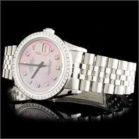 36MM Rolex DateJust Watch w/ 3.00ct Diamonds