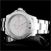 40MM Stainless Rolex Yachtmaster Watch
