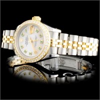 Diamond Ladies Watch: Rolex YG/SS DateJust