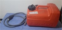 Marine gas can by Suzuki. Plastic 3gal. With fuel