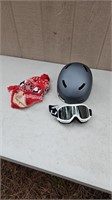 M Giro helmet goggles and hat
