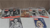 8- 1940s and 50s Life and post magazines