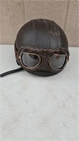 Hanmi motorcycle helmet and goggles