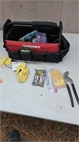 Husky tool pouch and contents