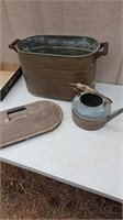 Copper boiler and tea pot