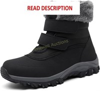 URLECHS Women's Snow Boots 7 Black