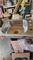 New stainless steel sink 22x17