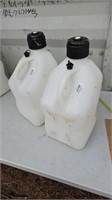 2- 5 gal fuel jugs