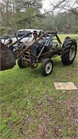 Ford 861 gas tractor and loader runs needs tune