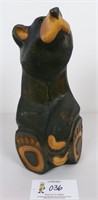 A Big Sky Carvers Bear, two-toned stained wood