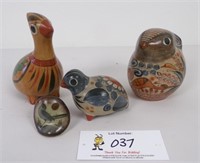 A 6 Pc Group of Mexican Pottery w/polychrome