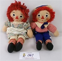 A Knickerbocker Raggedy Ann & Andy, Vg+ cond,