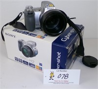 A Sony Cyber-Shot Digital Camera in box, Exc