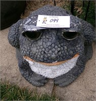Large Cast Stone Garden Frog