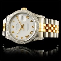 36MM Rolex DateJust with 1.50ctw Diamond Watch