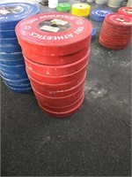 RUBBER PLATES 550 LBS