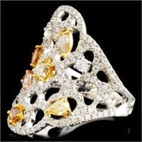 1.31ctw Fancy Color Diamond Ring in 18K Gold