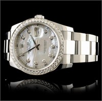 36MM Rolex DateJust 116200 Watch 1.35ct Diamonds