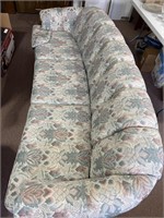 Floral Couch 8 ft long 30” tall