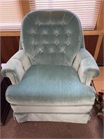 Teal Colored swivel Chairs