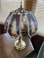 Lighthouse Glass Shade Lamp